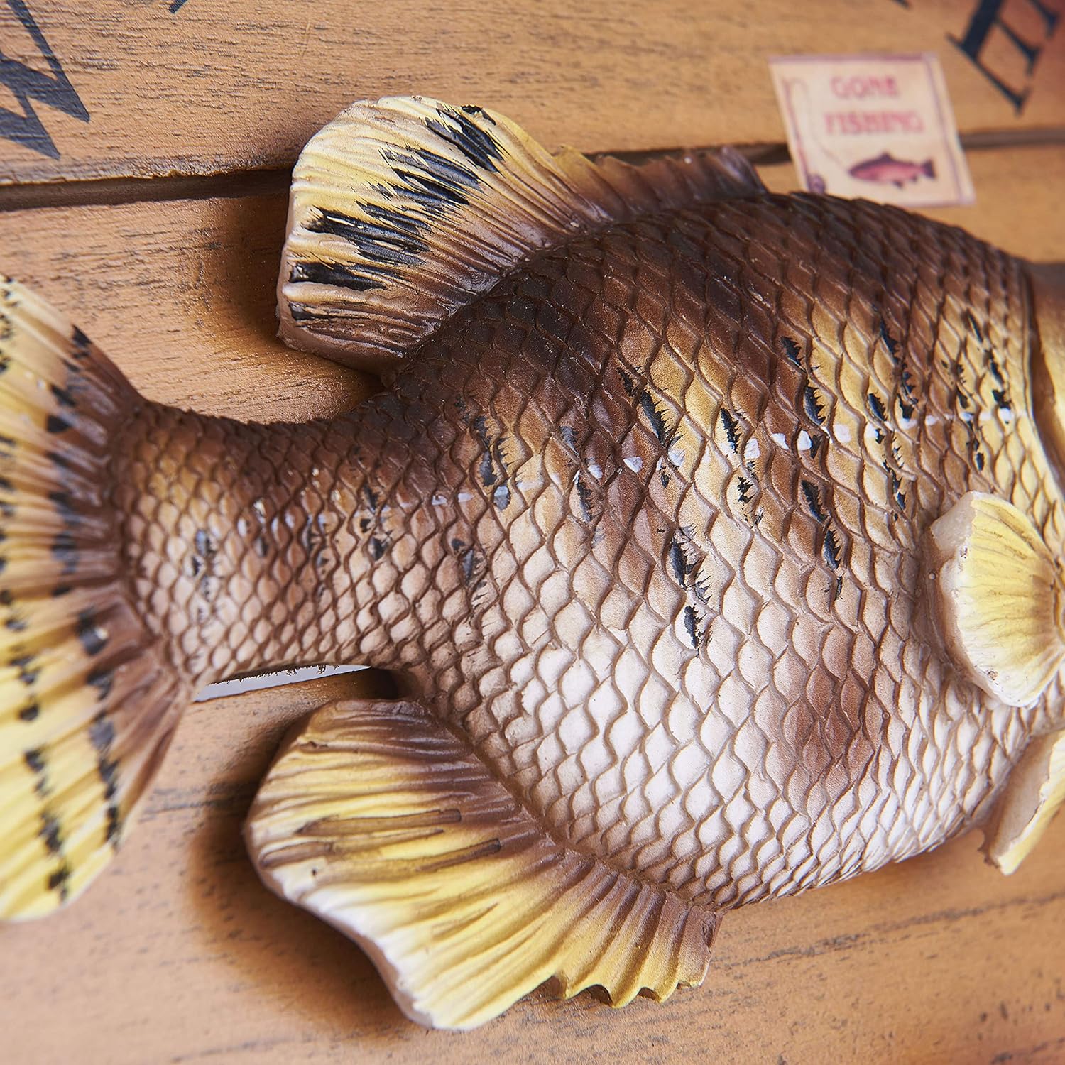 Закачалка пано с риба Welcome с 4 куки за стена - снимка 4