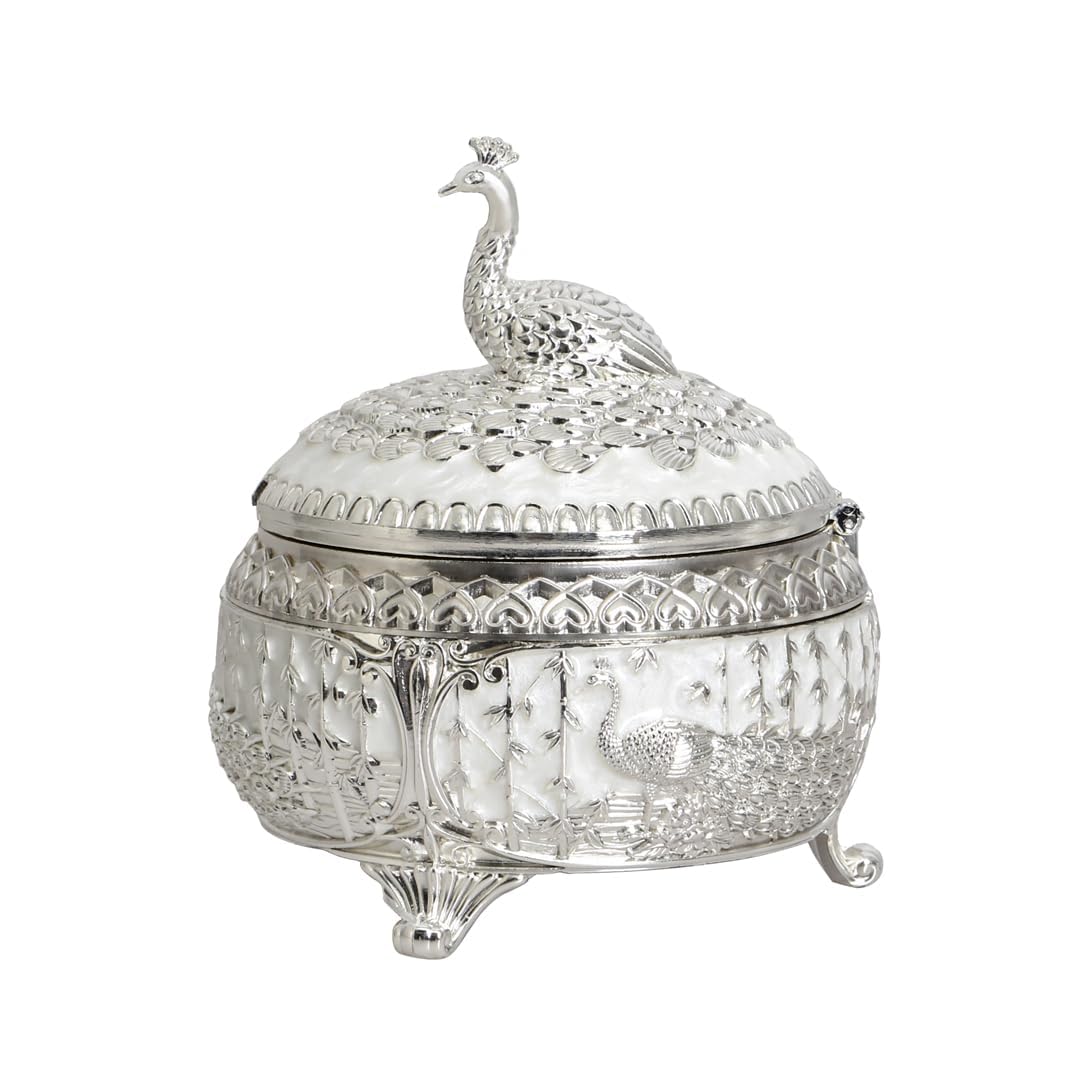 Декоративна захарница с Паун | Бонбониера - снимка 7