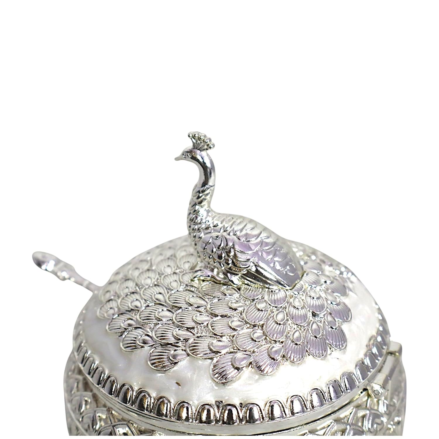 Декоративна захарница с Паун | Бонбониера - снимка 5