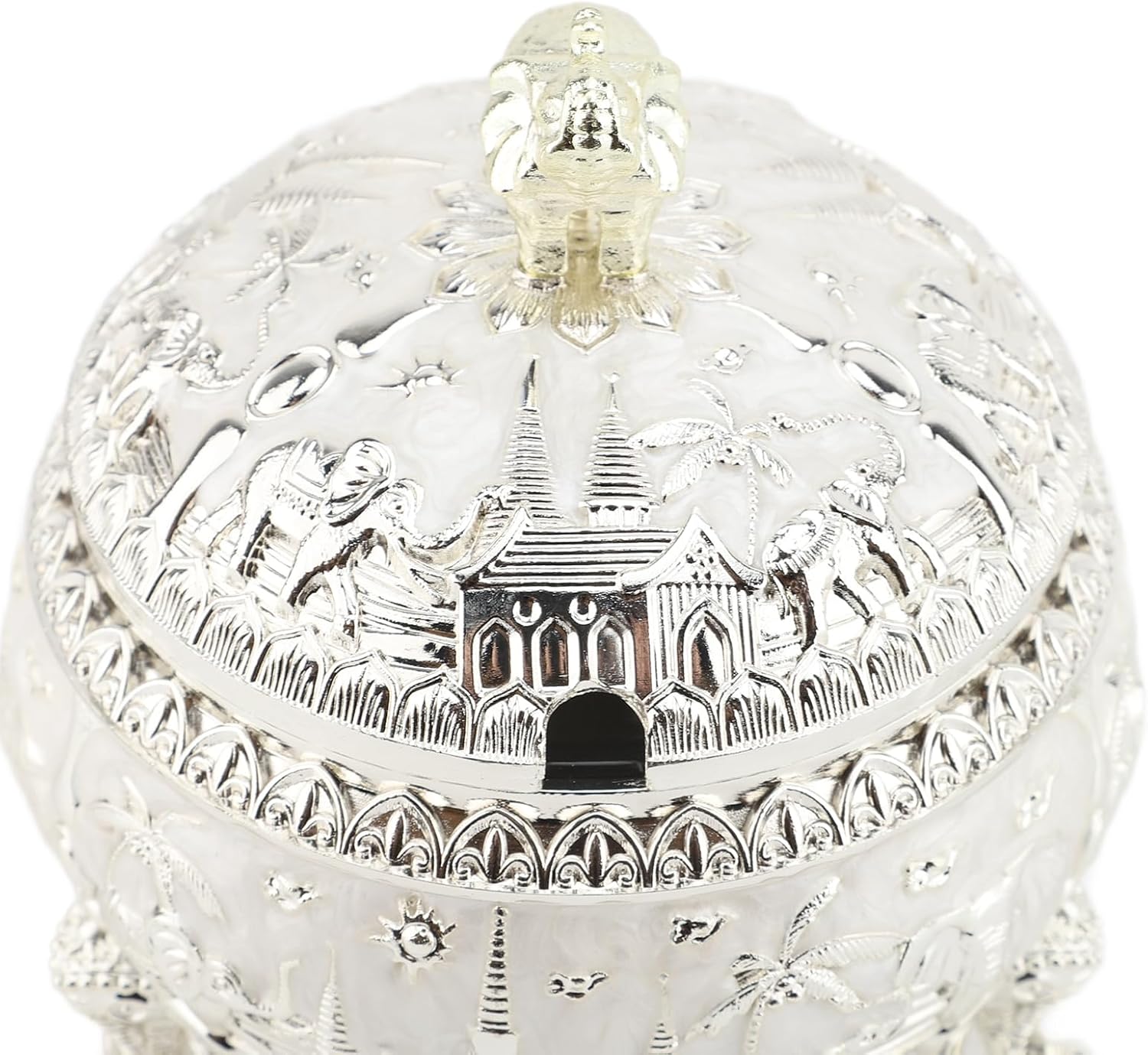 Декоративна захарница със слон | Антична бонбониера - снимка 11