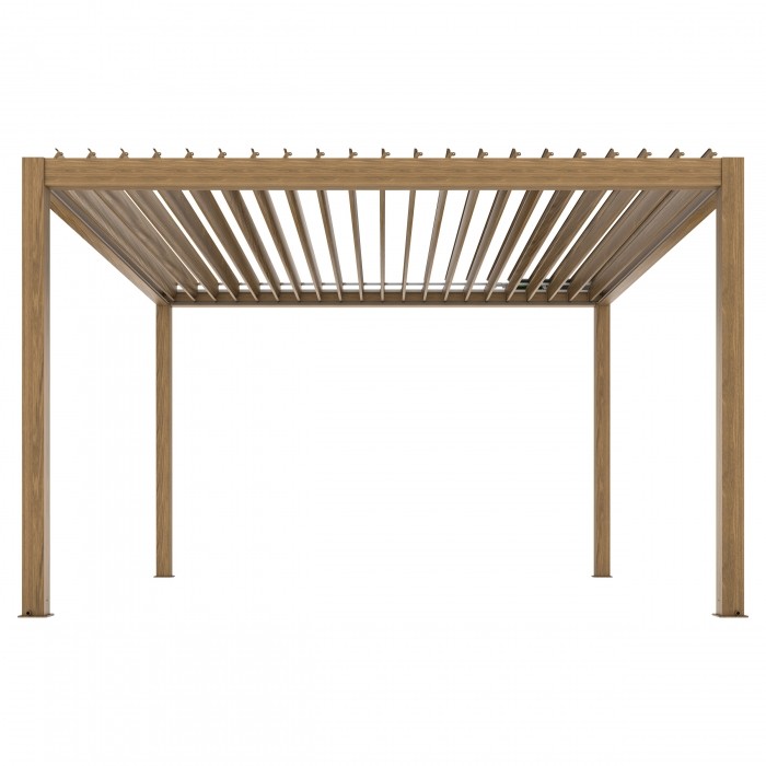 Електрическа пергола 3x4 с LED и отварящ се покрив - снимка 3