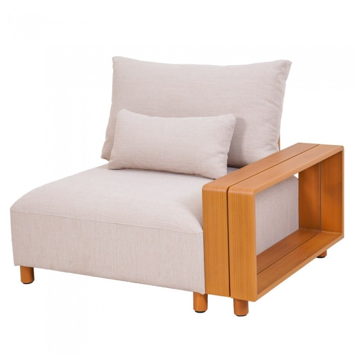 Комплект мебели Kalem бежов с калъфи и 2 маси - снимка 15