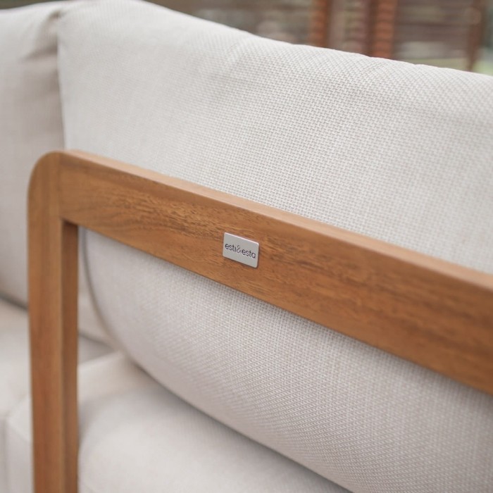 Комплект мебели Kalem бежов с калъфи и 2 маси - снимка 12