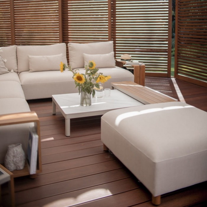 Стенна пергола LUXE 4x3 м с LED и ръчно регулиране - снимка 3