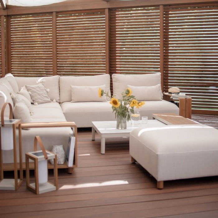 Стенна пергола LUXE 4x3 м с LED и ръчно регулиране - снимка 6