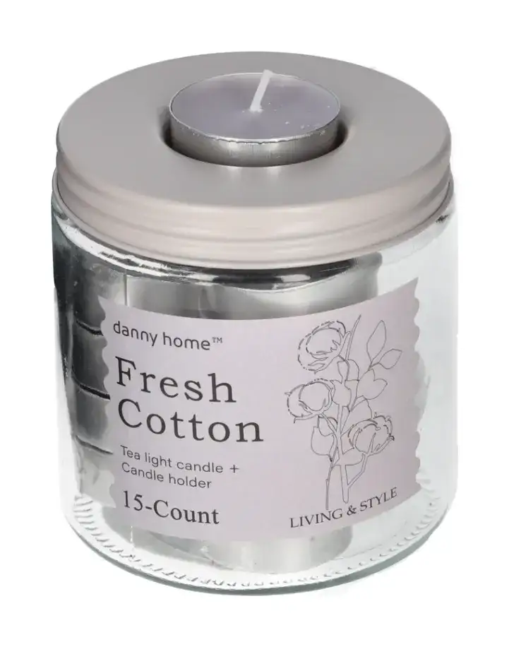 Ароматизирани чаени свещи Fresh Cotton 15 броя - снимка 1