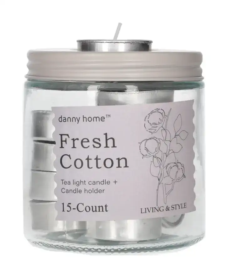 Ароматизирани чаени свещи Fresh Cotton 15 броя - снимка 2