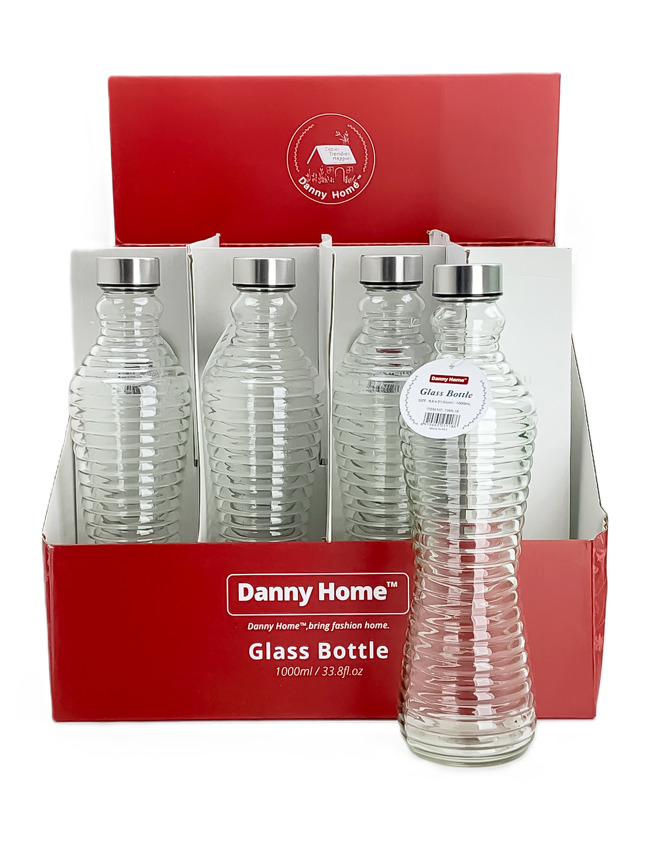 Стъклена бутилка Danny Home DH-1966-18, 1 л - снимка 2