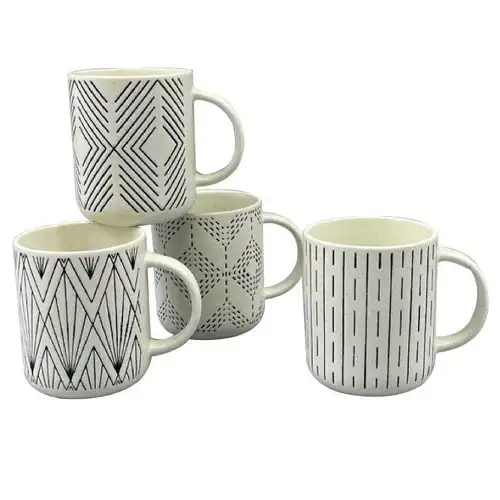 Керамична чаша Danny Home Abstract Print 400 мл - снимка 2