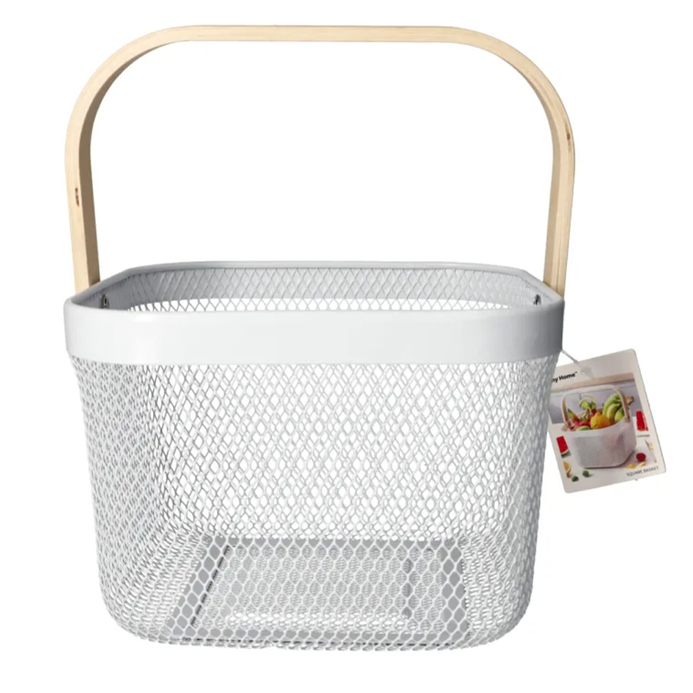 Метална кошница за съхранение Mesh Stainless Steel 24 см - снимка 2