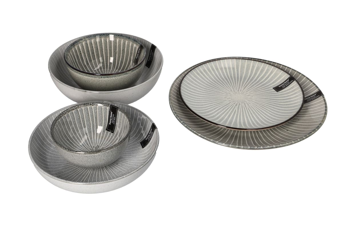 Луксозна керамична чиния 27 см Embossed Glaze - снимка 3