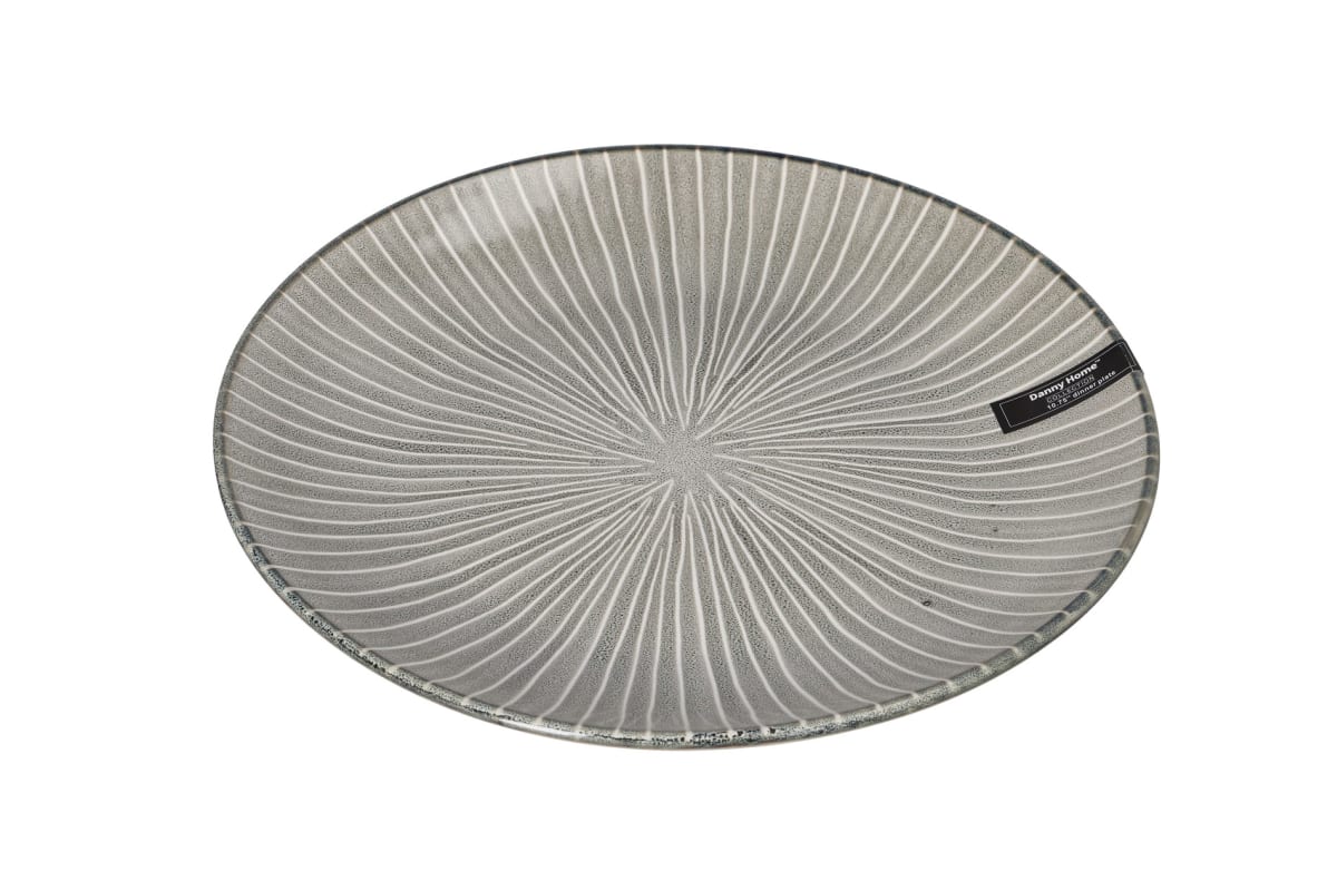 Луксозна керамична чиния 27 см Embossed Glaze - снимка 2