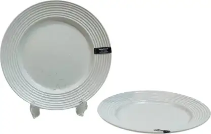 Керамична бяла чиния Danny Home 21.5 см - снимка 4