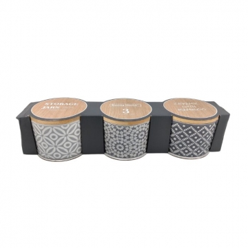 Комплект 3 керамични буркана Danny Home T05-24 - снимка 2