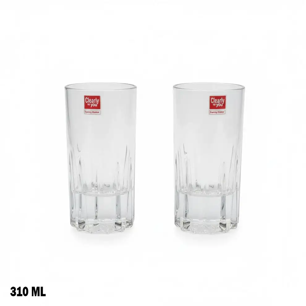 Чаши за вода Danny Home 1988-236 CRYSTAL 2x310 мл - снимка 1