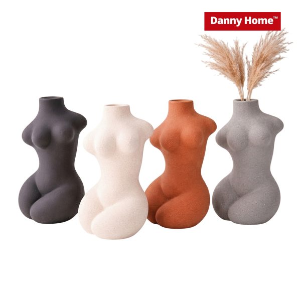 Декоративна керамична ваза Danny Home 19 см - снимка 5