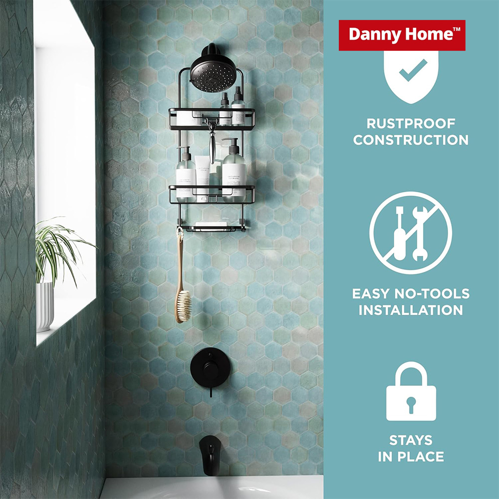 Етажерка за баня Danny Home ZYB025 3 нива 30x10x70 см - снимка 7