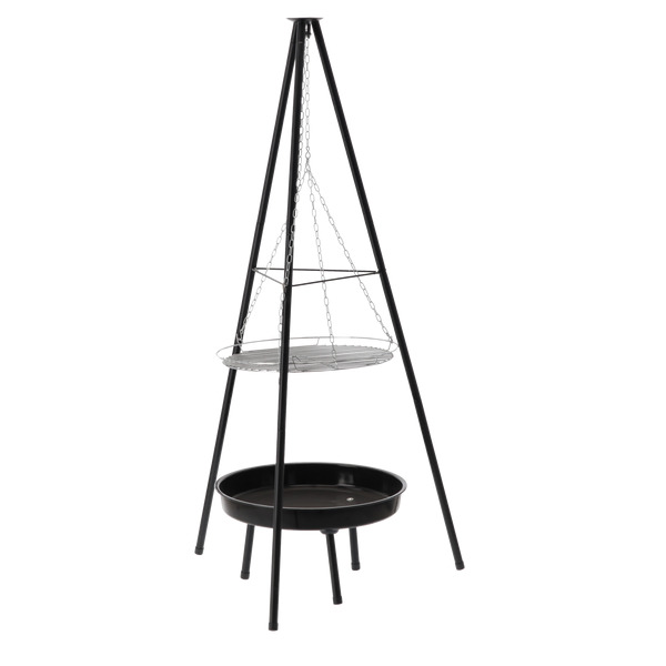 ADJUSTABLE HANGING GRILL ON TRIPOD 95 X 95 X 147 CM - снимка 1