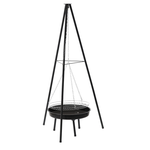 ADJUSTABLE HANGING GRILL ON TRIPOD 95 X 95 X 147 CM - снимка 2