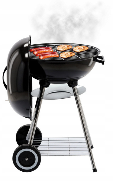 KETTLE CHARCOAL GRILL WITH LID AND WHEELS 46 x 44 x 71 CM - снимка 3