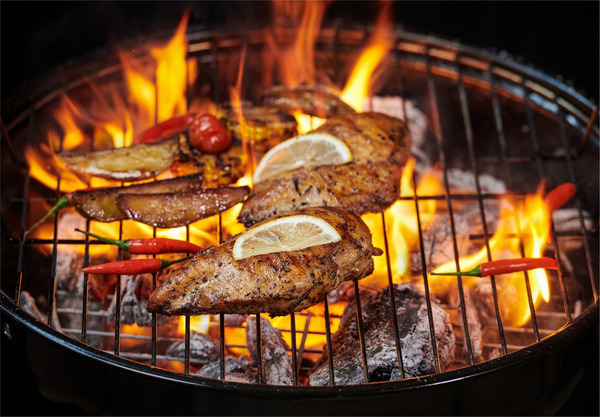 KETTLE CHARCOAL GRILL WITH LID AND WHEELS 46 x 44 x 71 CM - снимка 8
