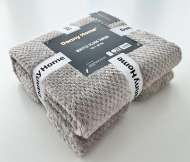 одеало Danny Home BL15-2А 150х200см фланел  плюш waffle - снимка 1