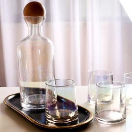 Стъклен сервиз за вода - Гарафа + 6 чаши (53С0423)