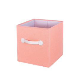 Сгъваема кутия за съхранение с дръжка, без капак - цвят Праскова