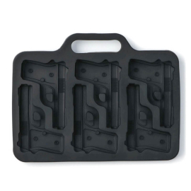 Силиконова форма Пистолети 6 гнезда за шоколад и фондан