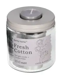 Ароматизирани чаени свещи Fresh Cotton 15 броя