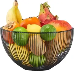 Метална фруктиера черна 25 x 14 см