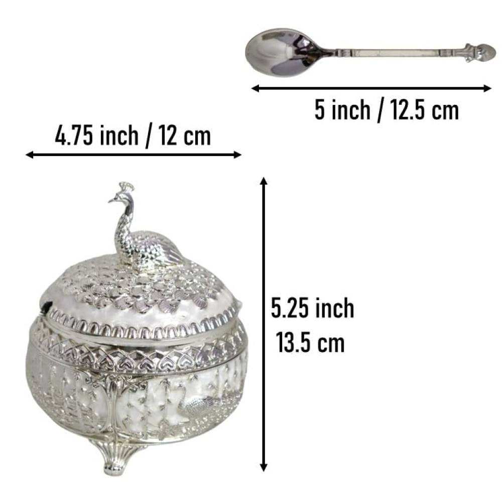 Декоративна захарница с Паун | Бонбониера - миниатюра 4