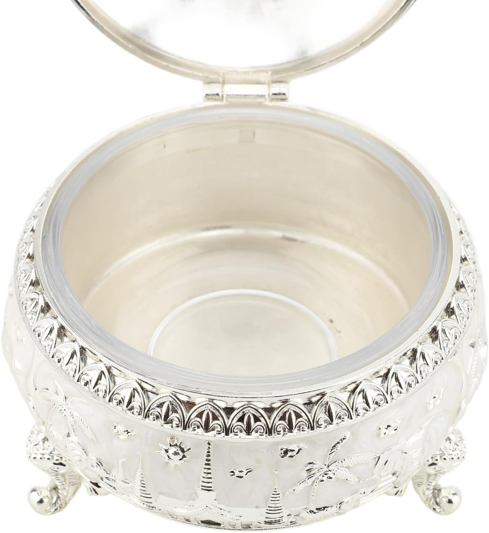 Декоративна захарница със слон | Антична бонбониера - миниатюра 12