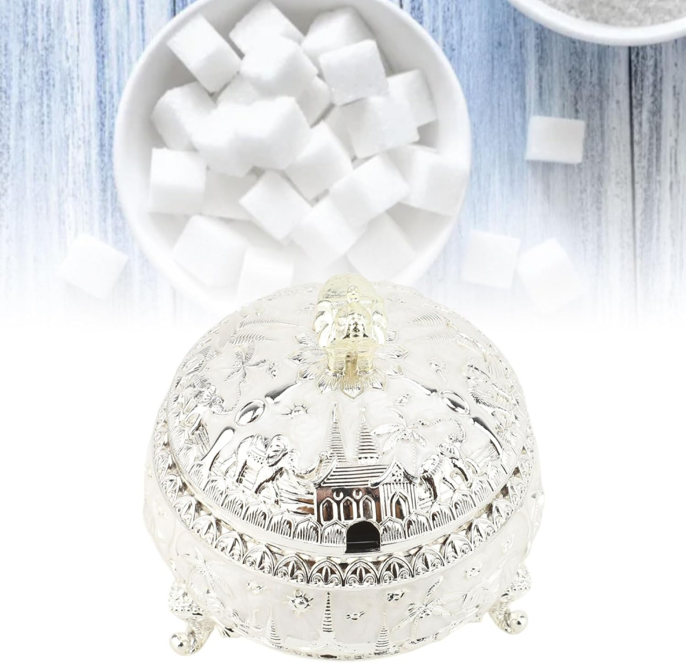 Декоративна захарница със слон | Антична бонбониера - миниатюра 10