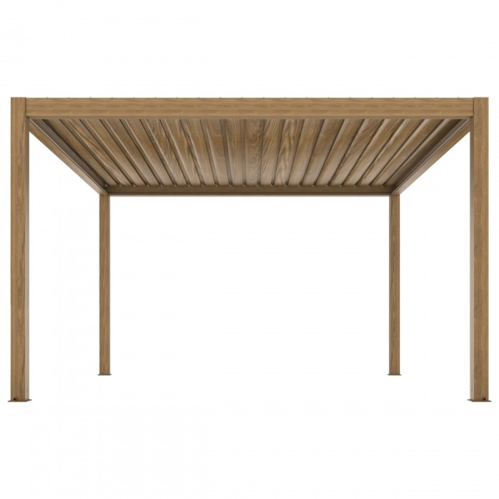 Електрическа пергола 3x4 с LED и отварящ се покрив - миниатюра 2