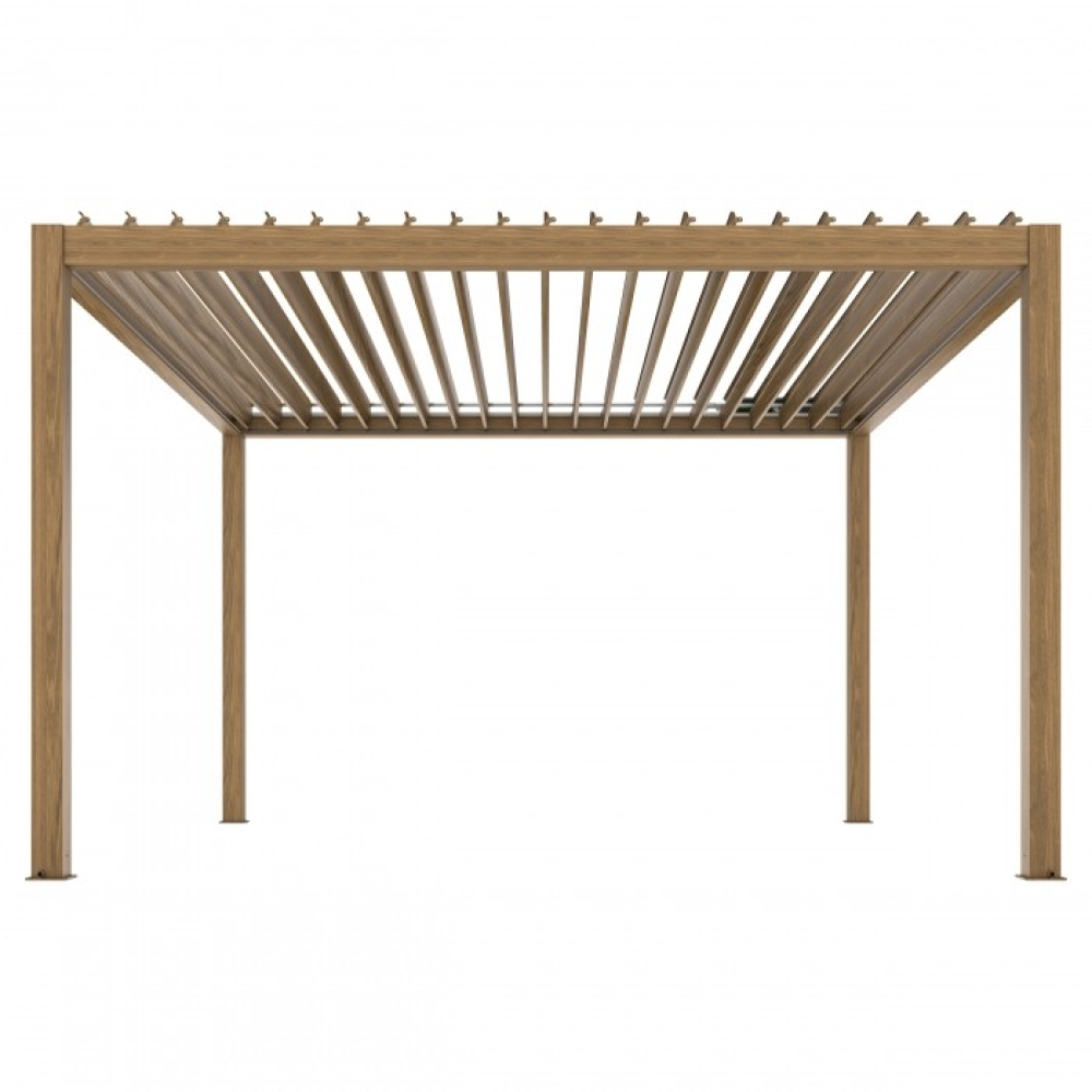 Електрическа пергола 3x4 с LED и отварящ се покрив - миниатюра 3