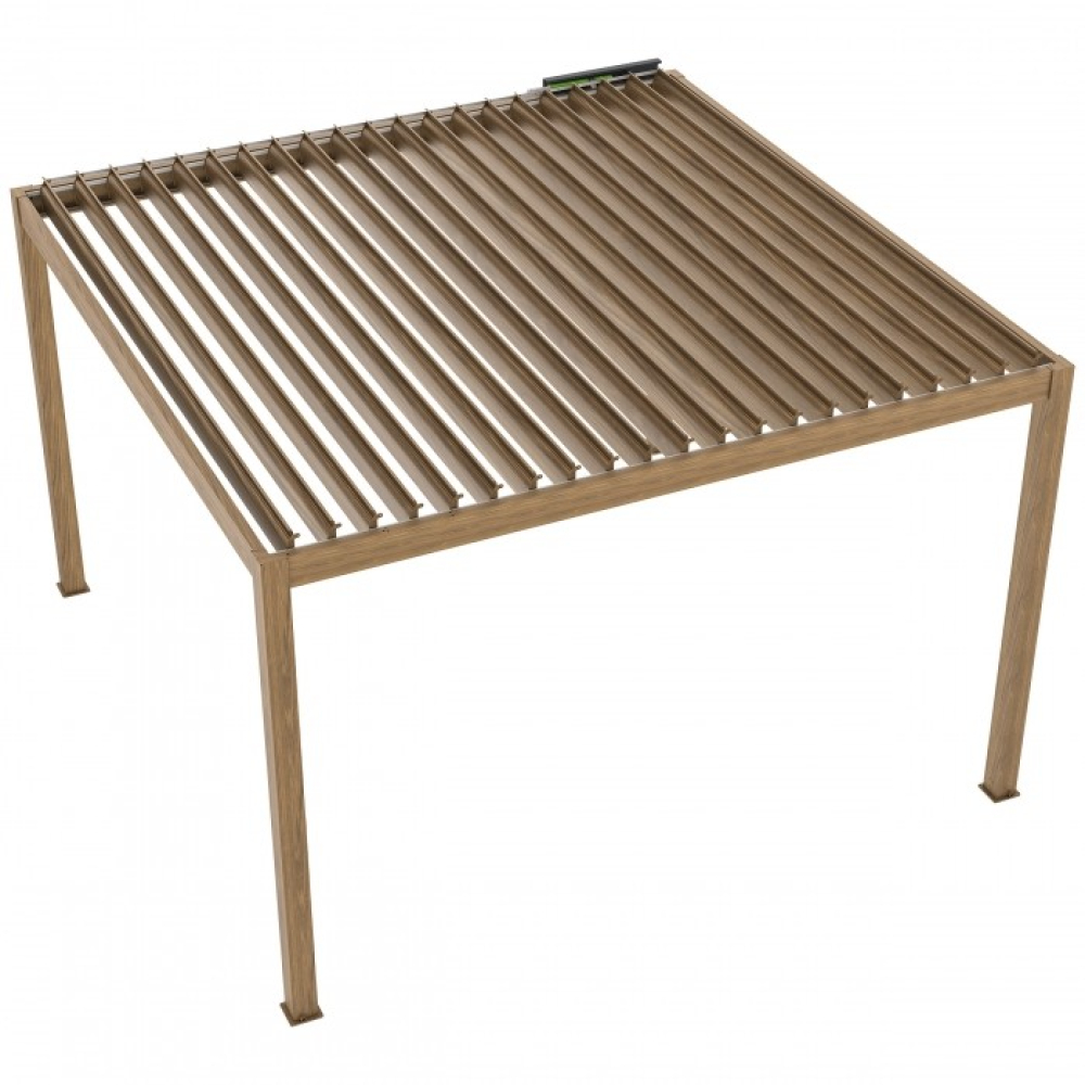 Електрическа пергола LUXE 4x4 м алуминий с LED - миниатюра 4