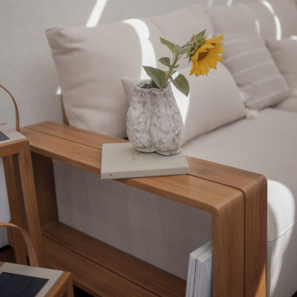 Комплект мебели Kalem бежов с калъфи и 2 маси - миниатюра 7