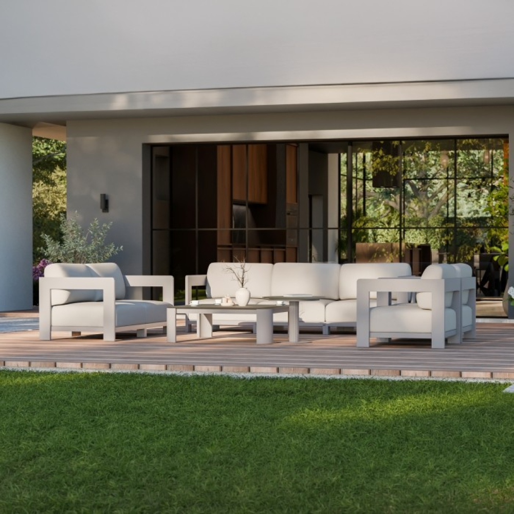 Алуминиева пергола Luxe 3x4 бяла с LED осветление - миниатюра 6