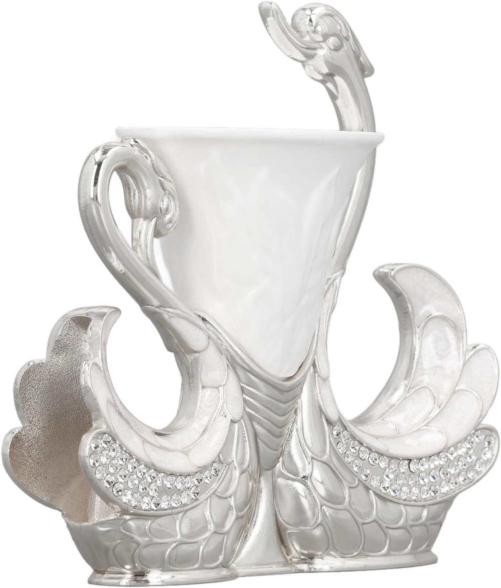 Поставка лебед с 6 лъжички за кафе и десерт - миниатюра 4