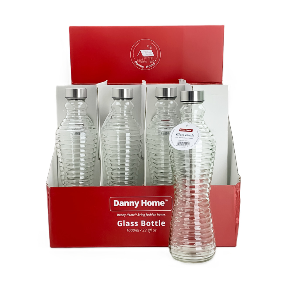 Стъклена бутилка Danny Home DH-1966-18, 1 л - миниатюра 2
