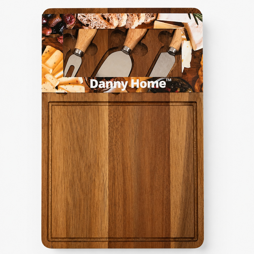 Дъска за рязане Danny Home с ножове за сирена Дъска за рязане Danny Home с ножове за сирена - миниатюра 1